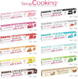 ScrapCooking - Różowa bułka z fondantem 36 cm - Zwijana czarna fondant 430 g - Topper na ciasto Dekoracja na ciasto, pieczenie, urodziny, imprezy - Różowy - 7264 Pasta cukrowa Naty Shop