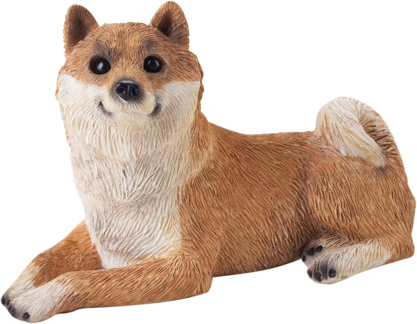 Rzeźba, żywica, biała, średniej wielkości Naty Shop Figurki i rzeźby Rozmiar S Shiba Inu