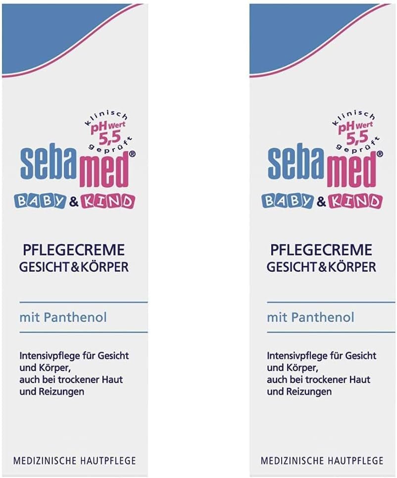 Sebamed Balsam do pielęgnacji niemowląt i dzieci z pantenolem, 2 szt., 2 x 200 ml, delikatnie pielęgnuje delikatną skórę dzieci, także suchą i podrażnioną. Dzieci - Kąpiel i pielęgnacja Naty Shop 1 opakowanie, 1 X 75 ml