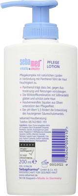 Sebamed Balsam do pielęgnacji niemowląt i dzieci z pantenolem, 2 szt., 2 x 200 ml, delikatnie pielęgnuje delikatną skórę dzieci, także suchą i podrażnioną. Dzieci - Kąpiel i pielęgnacja Naty Shop