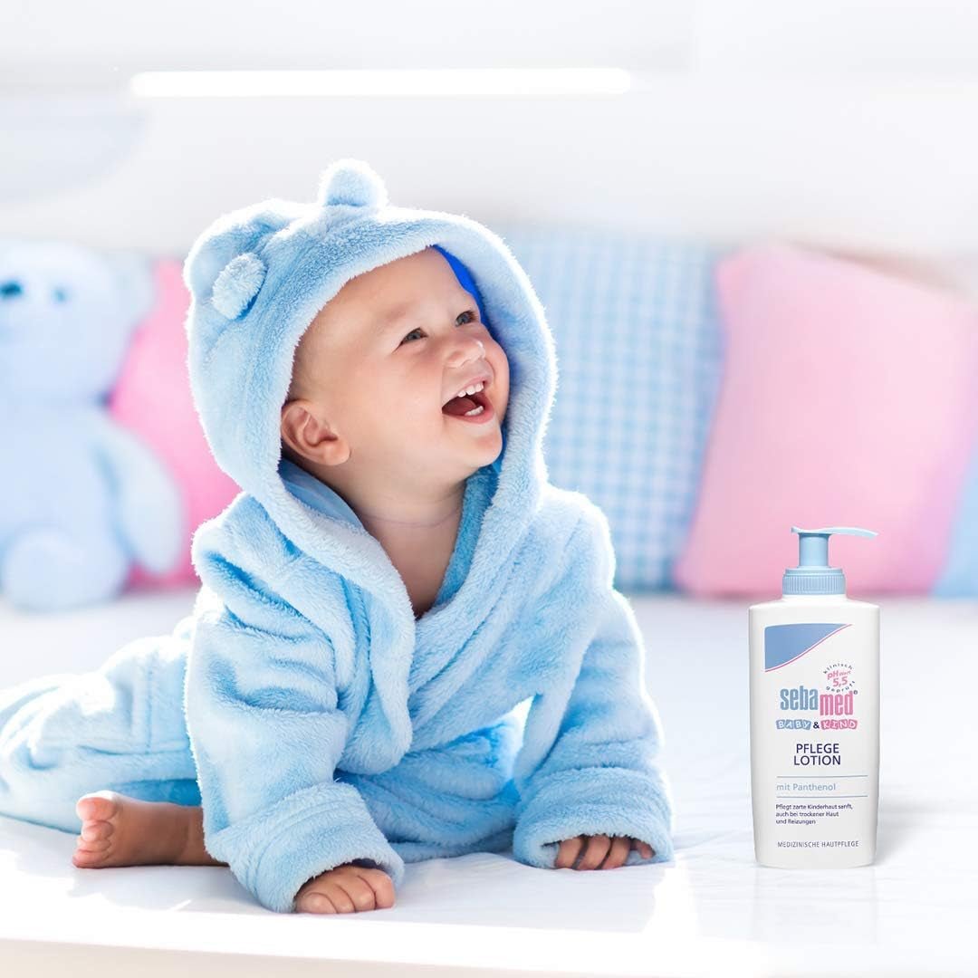 Sebamed Balsam do pielęgnacji niemowląt i dzieci z pantenolem, 2 szt., 2 x 200 ml, delikatnie pielęgnuje delikatną skórę dzieci, także suchą i podrażnioną. Dzieci - Kąpiel i pielęgnacja Naty Shop