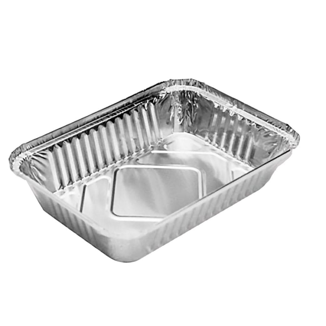 Zestaw 10 aluminiowych zapiekanek o pojemności 750 ml, w zestawie pokrywki Catering Nati Shop