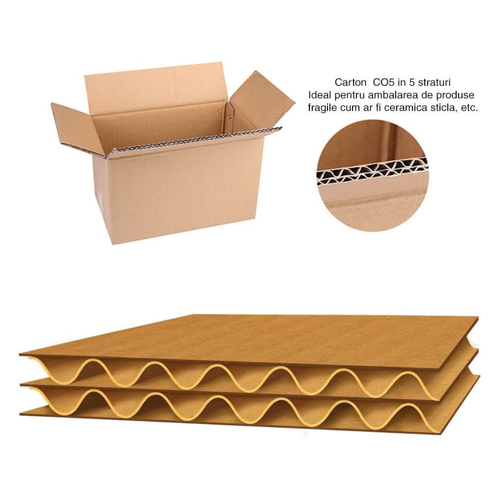 Zestaw 20 pudeł kartonowych CO5, EB, 400 x 200 x 285 Pudełka do pakowania Nati Shop