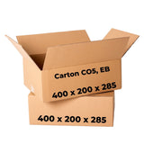 Zestaw 20 pudeł kartonowych CO5, EB, 400 x 200 x 285 Pudełka do pakowania Nati Shop