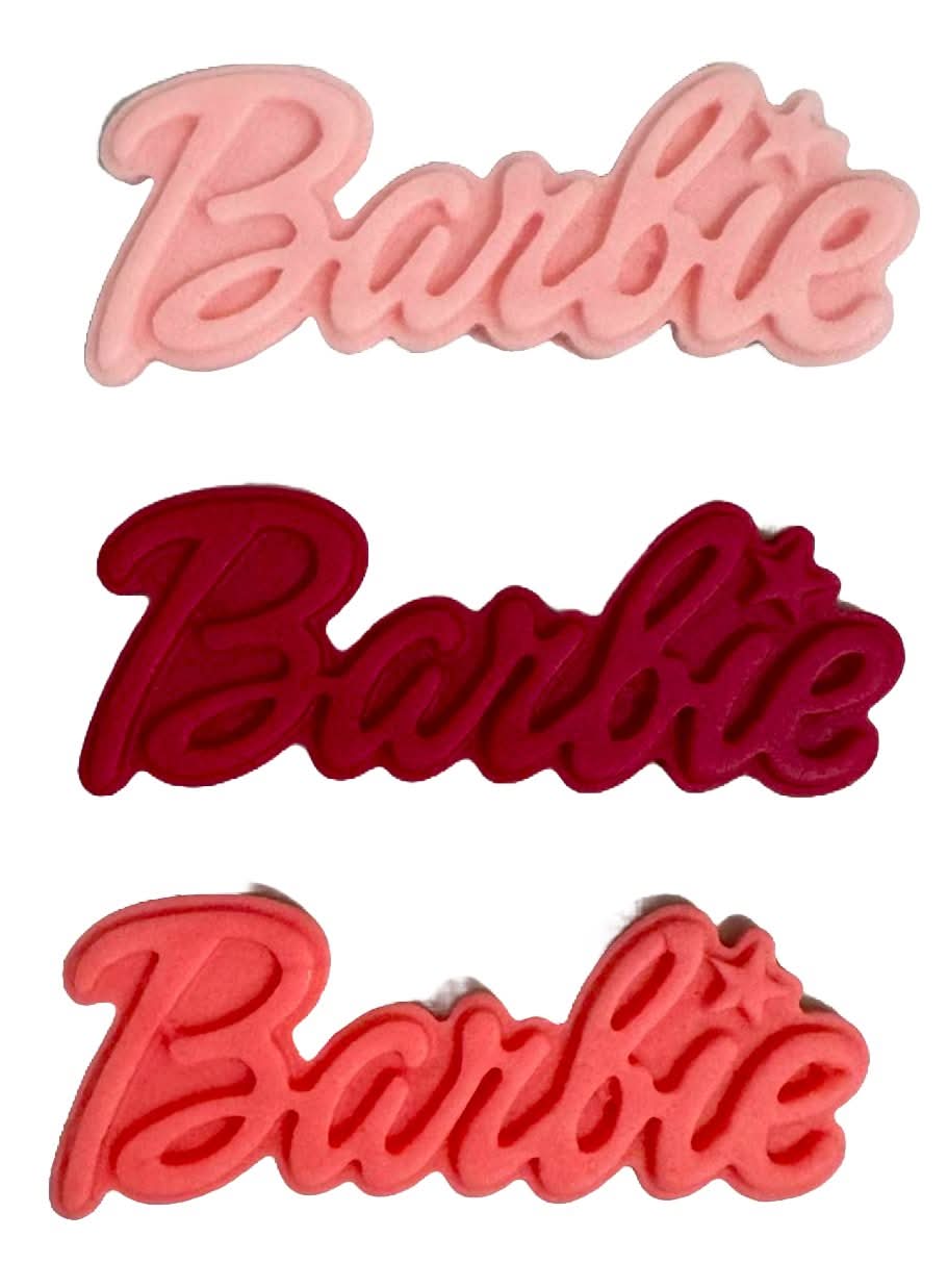 Zestaw 3 jadalnych dekoracji z cukru, Barbie Dekoracje z pasty cukrowej Nati Shop