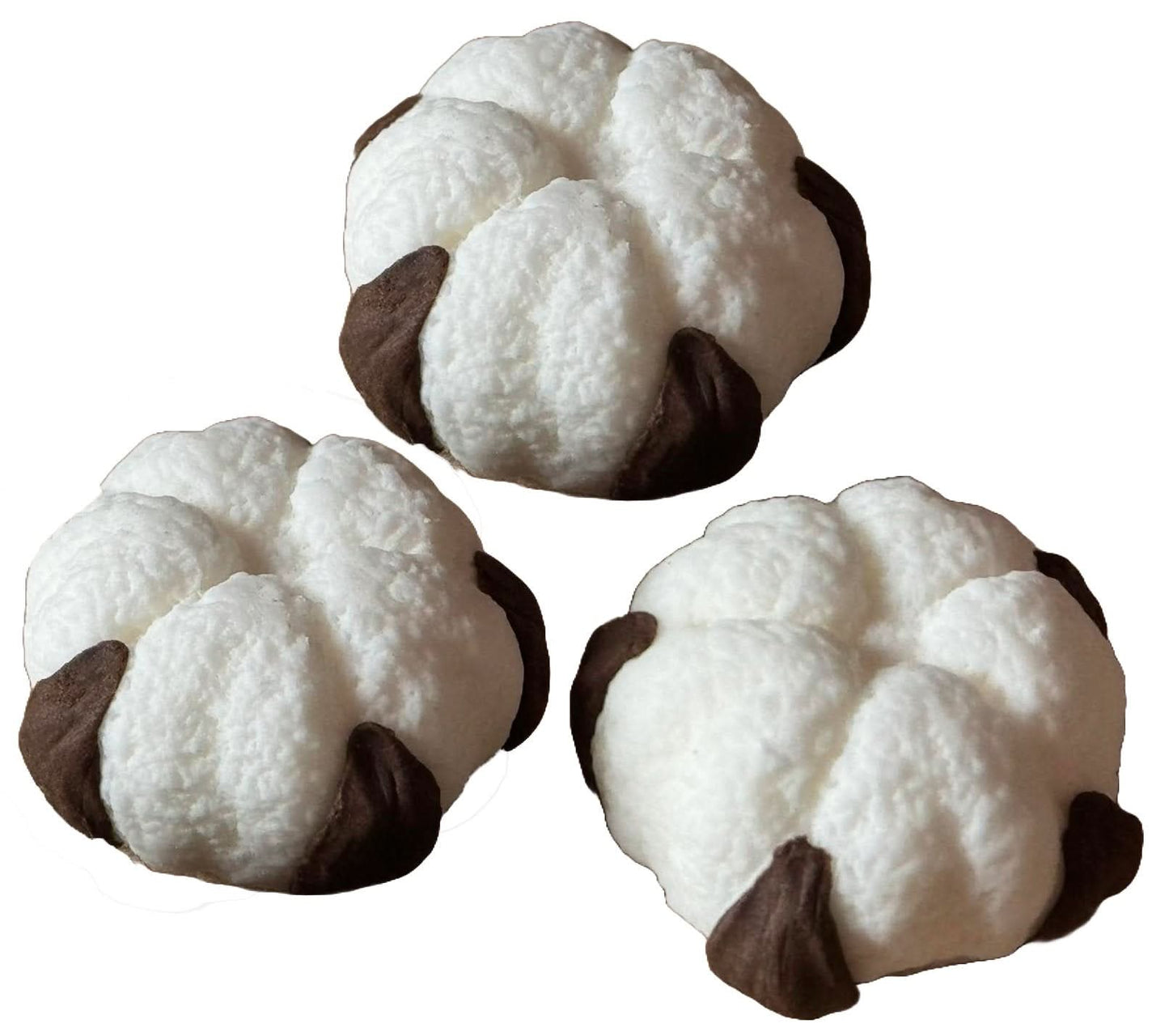 Zestaw 3 dekoracji z cukru jadalnego, Dekoracje w kwiaty bawełniane ze sklepu Sugar Paste Nati