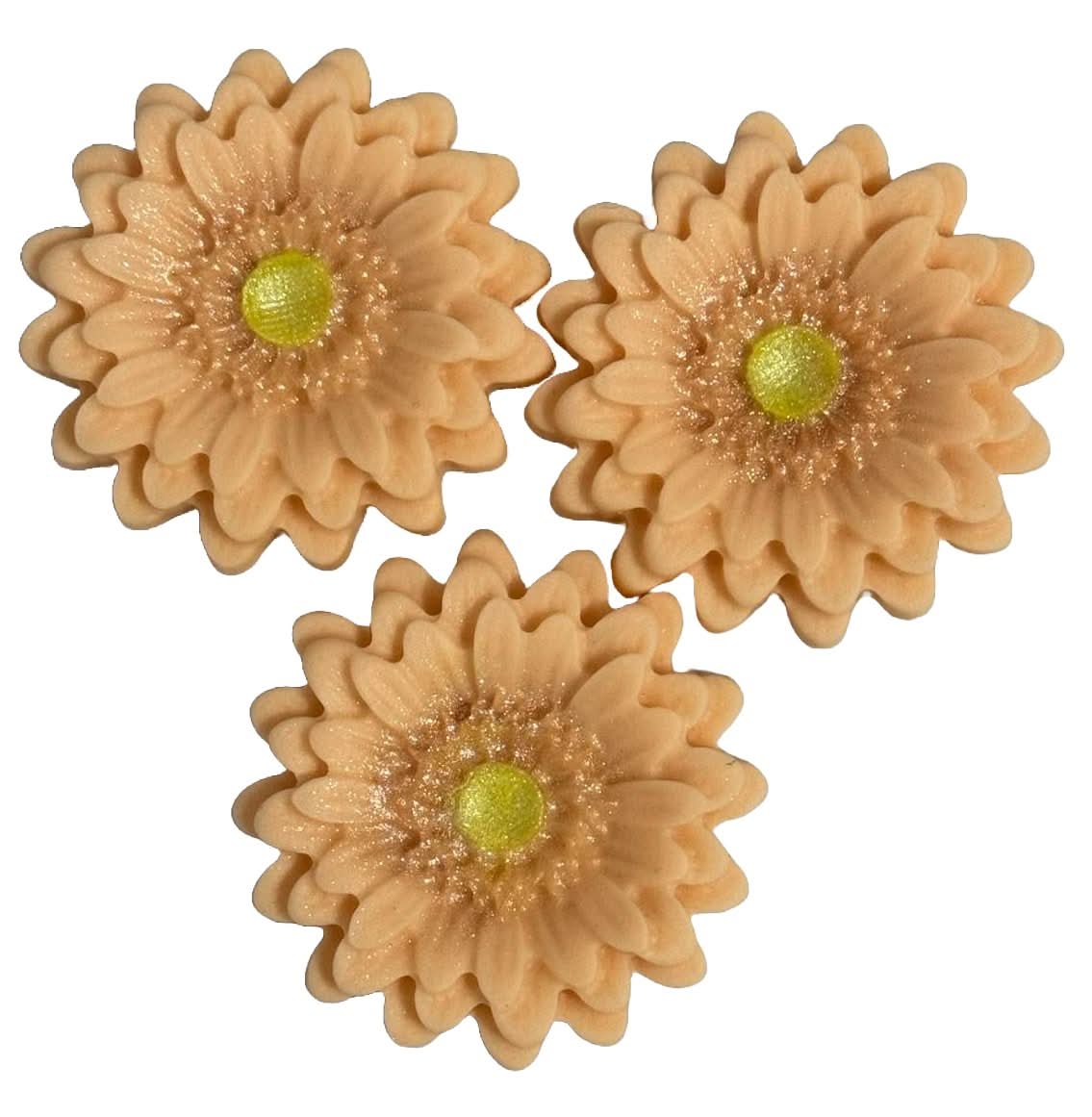 Zestaw 3 dekoracji z cukru jadalnego, dekoracje z łososiem Gerbera ze sklepu Sugar Paste Nati