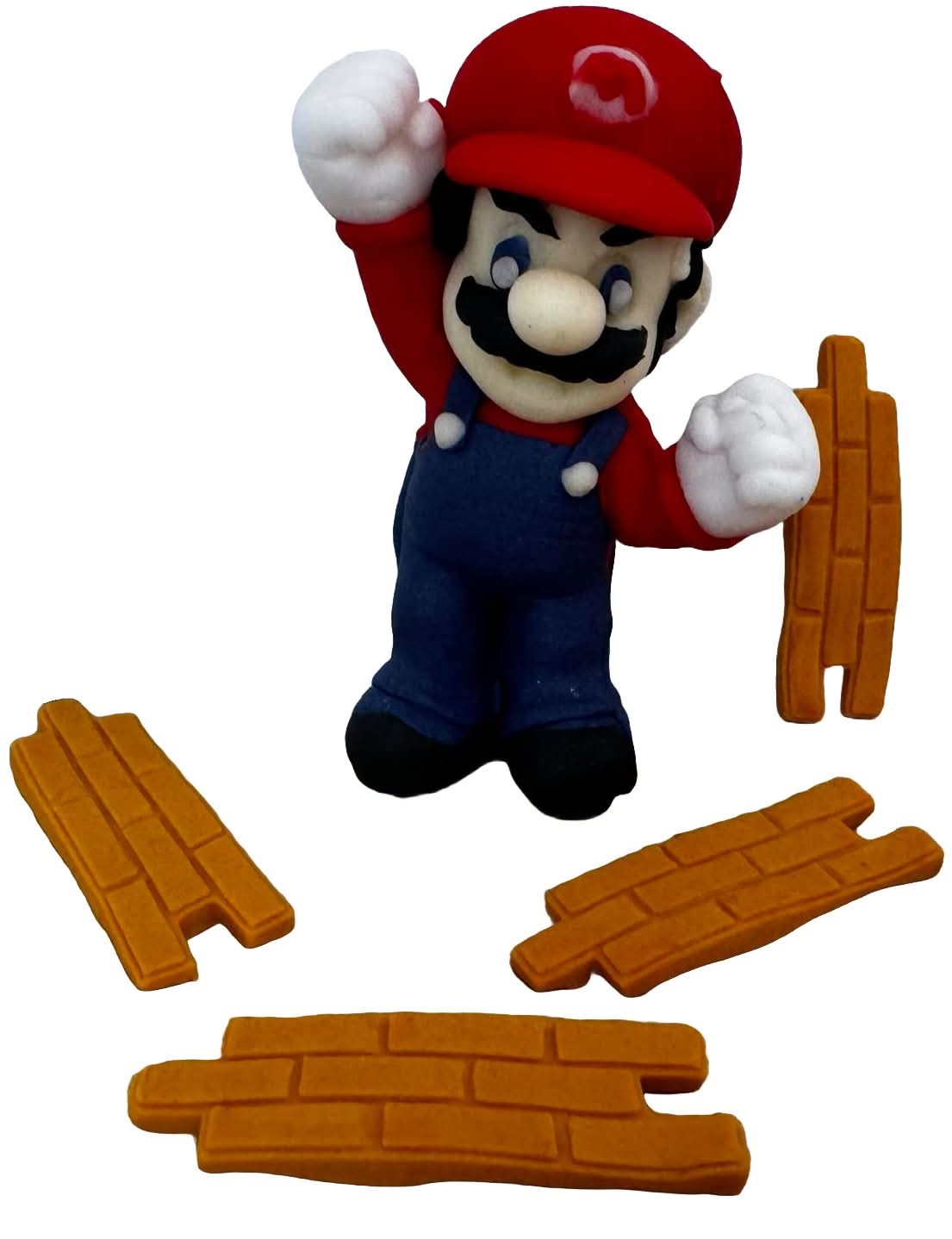 Zestaw 6 jadalnych dekoracji z cukru, Super Mario Sugar Paste Dekoracje Nati Shop