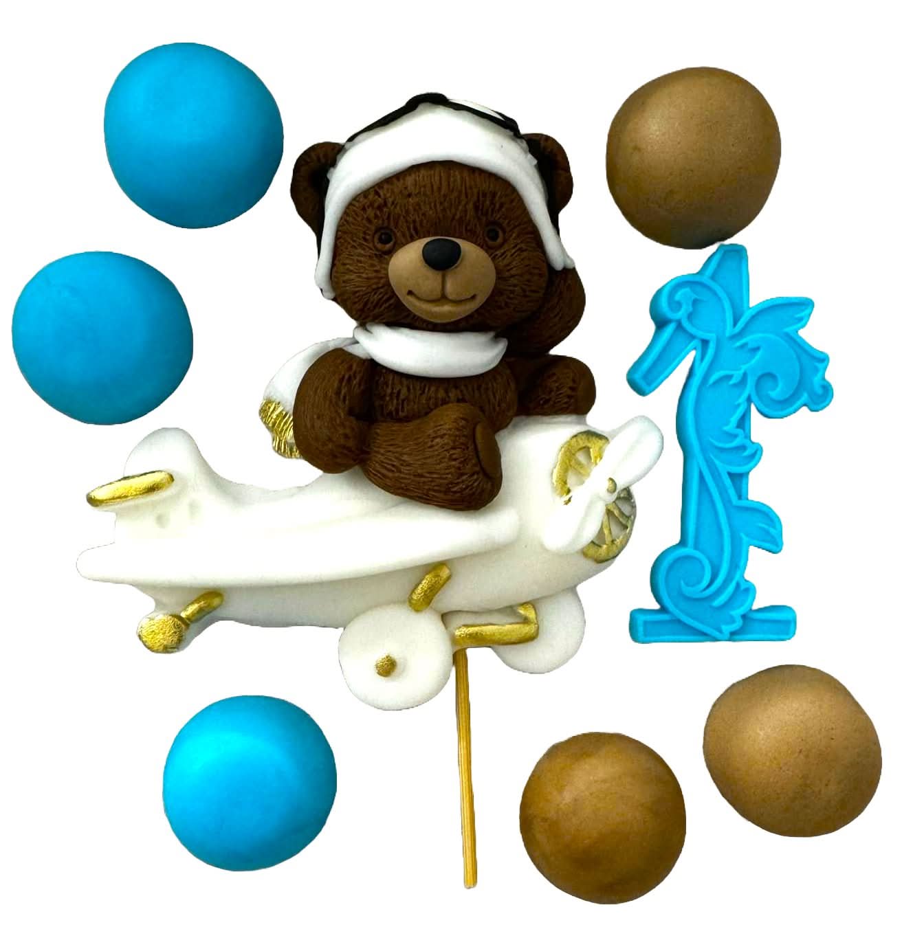 Zestaw 8 jadalnych dekoracji z cukru, Ursulet Sugar Paste Decores Nati Shop