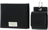Zestaw upominkowy Calvin Klein Jeans dla mężczyzn Podarowany portfel Bifold i etui na słuchawki AirPods, czarny (czarny), Portfel męski w rozmiarze uniwersalnym Naty Shop Domyślny tytuł
