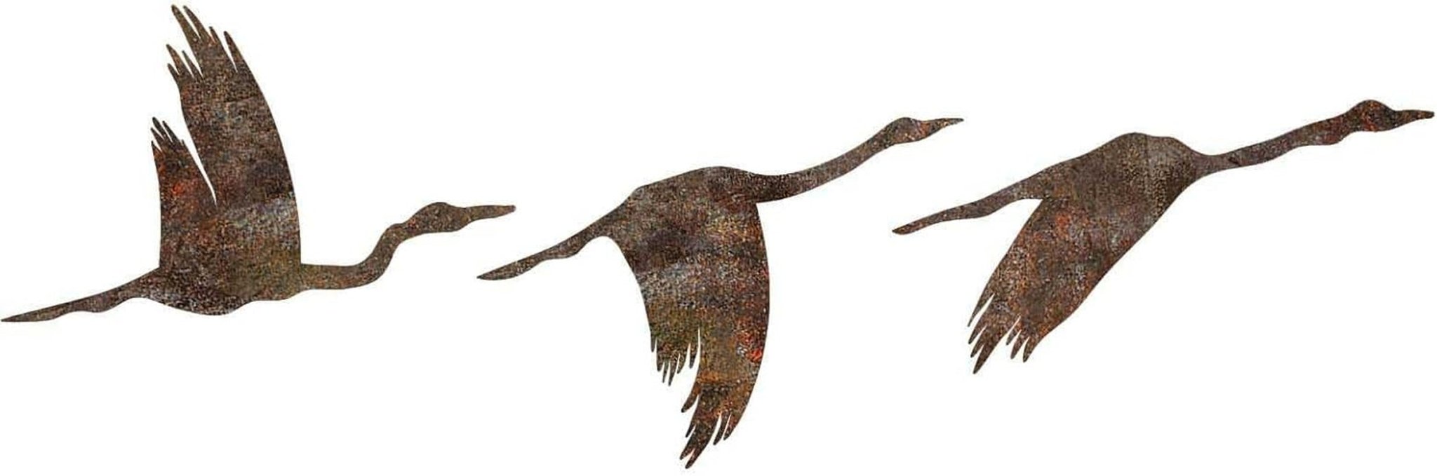 Zestaw dekoracyjnych akcesoriów ściennych z ręcznie malowanego metalu (3 sztuki) | Postarzane wykończenie | Wymiary: 11x16cm, 14x22cm, 18x27cm | Wyjątkowa sztuka do dekoracji wnętrz Figurki i rzeźby Sklep Naty Tytuł domyślny