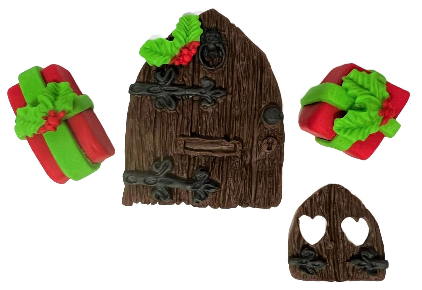 Zestaw jadalnych dekoracji cukrowych, świąteczne dekoracje z pasty cukrowej Nati Shop