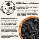 SIVIFOOD jumbo czarne sułtanki 300g - duże i pyszne czarne sułtanki najwyższej jakości naturalnie suszone słodkie owocowe winogrona niesiarkowane niesłodzone niesłodzone niesłodzone bezolejowe dodatki Kishmish Produkty suszone Naty Shop