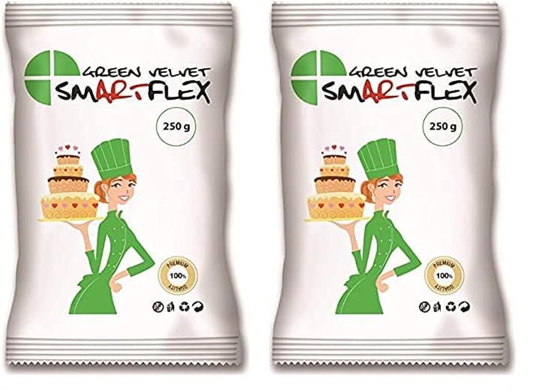 SmartFlex Fondant Green Velvet, 250g (opakowanie 2 szt.) Pasta cukrowa Naty Shop Domyślny tytuł