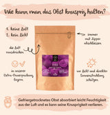 Figi liofilizowane BRIX | Naturalne, suszone figi 95 g | Great Taste Award dla suszonych owoców | Bez GMO, bezglutenowe, wegańskie, z witaminami Naty Shop Produkty suszone