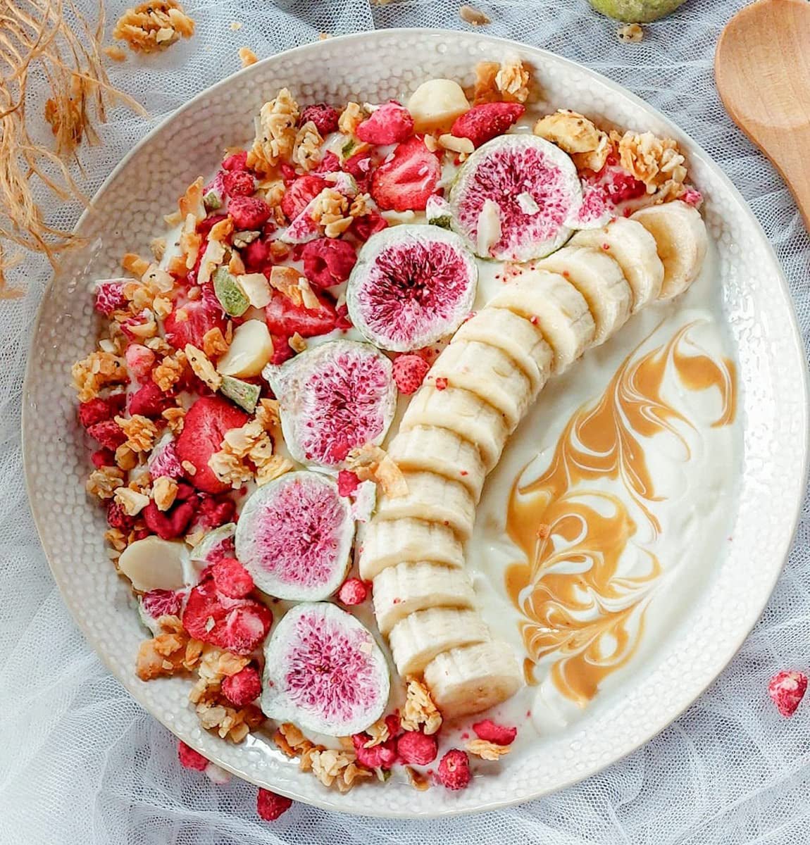 Figi liofilizowane BRIX | Naturalne, suszone figi 95 g | Great Taste Award dla suszonych owoców | Bez GMO, bezglutenowe, wegańskie, z witaminami Naty Shop Produkty suszone