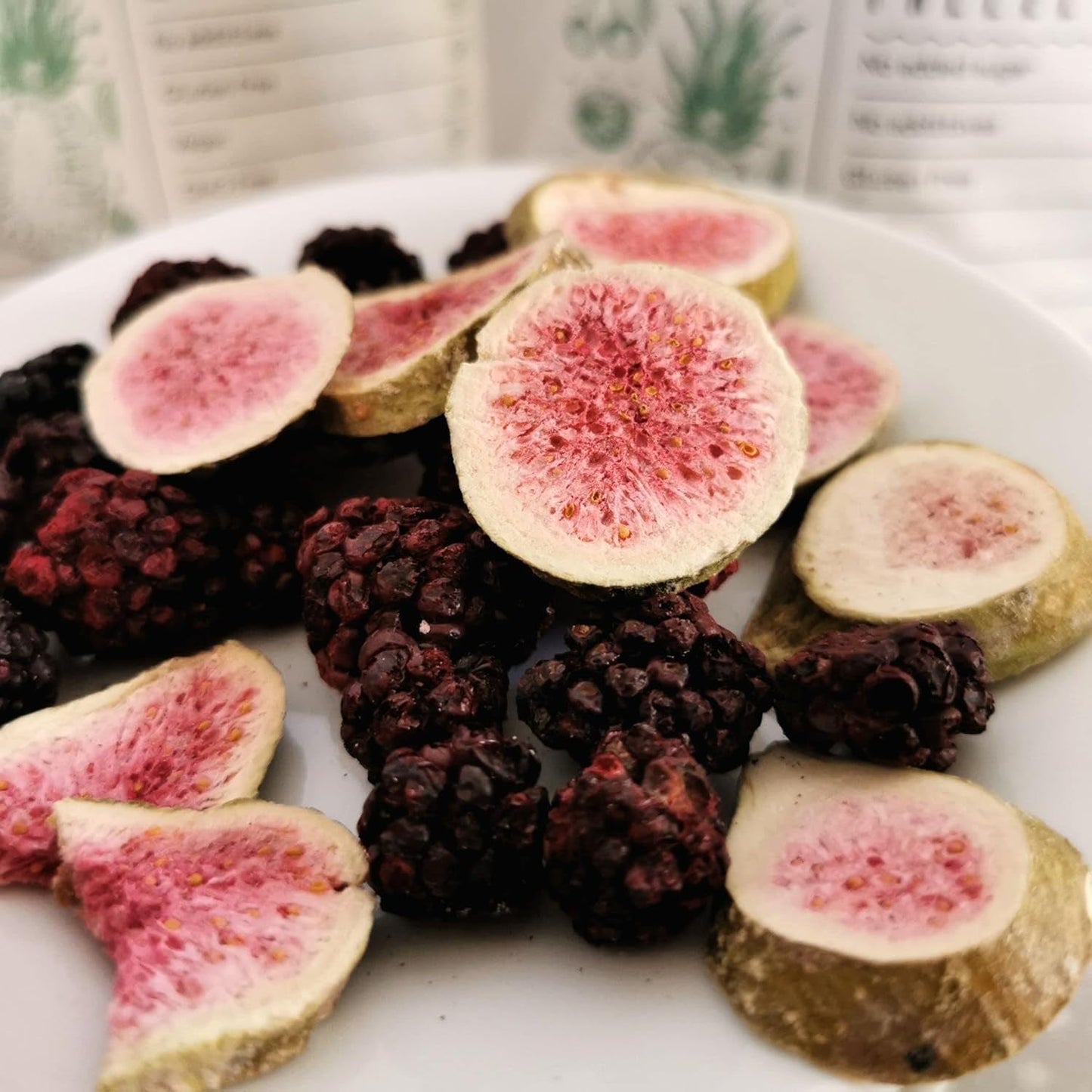 Figi liofilizowane 100% naturalne suszone figi | Bez dodatku cukru Zdrowe słodycze liofilizowane | Owoce liofilizowane Figi liofilizowane | ZingyZoo (100g) Naty Kupuj produkty suszone