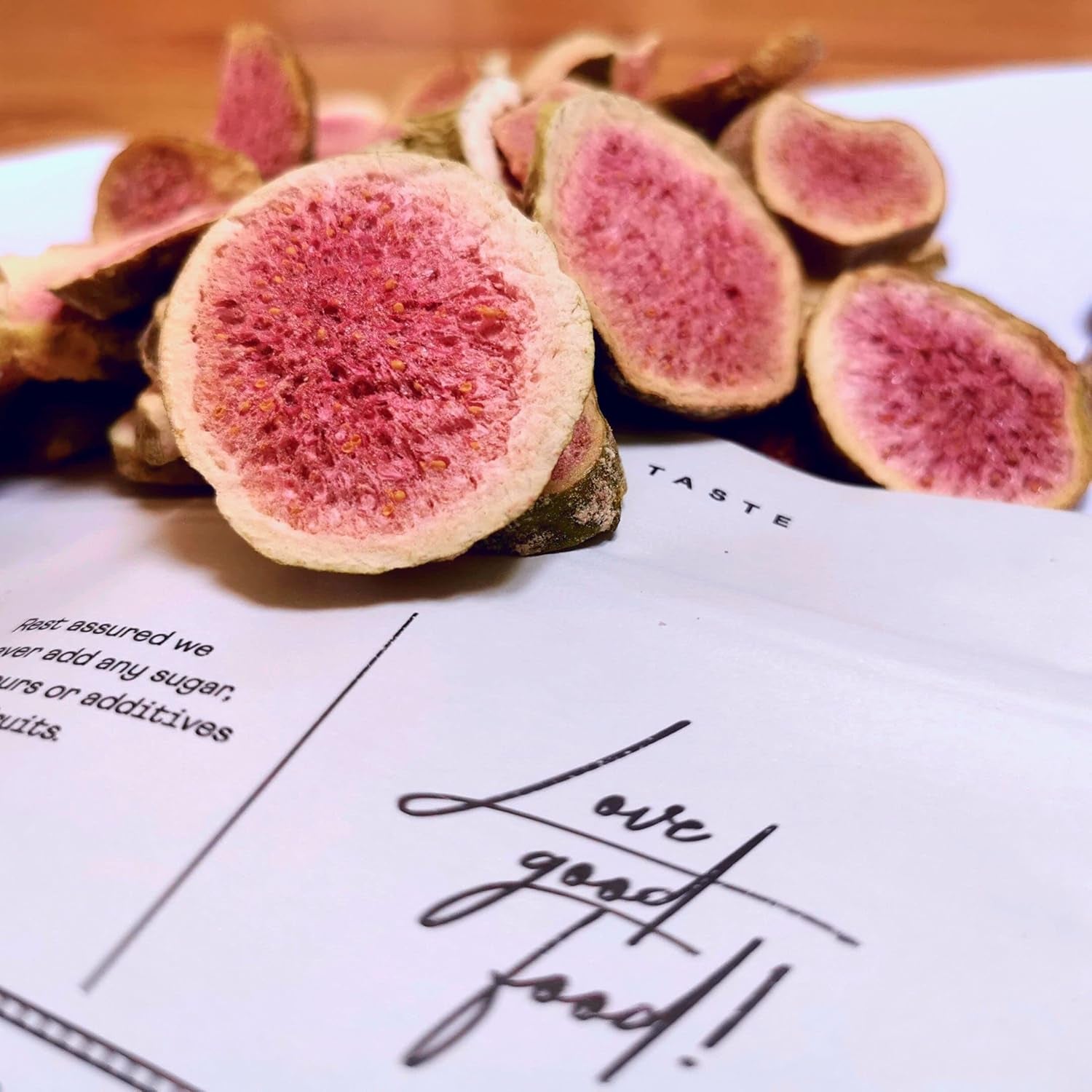 Figi liofilizowane 100% naturalne suszone figi | Bez dodatku cukru Zdrowe słodycze liofilizowane | Owoce liofilizowane Figi liofilizowane | ZingyZoo (100g) Naty Kupuj produkty suszone