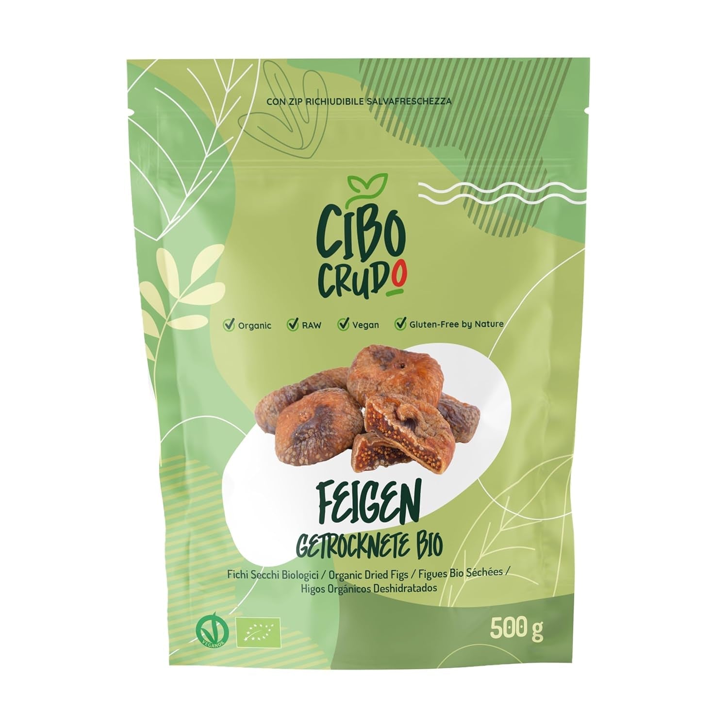 Niesłodzone organiczne suszone figi - 250g. Suszone figi tureckie niesłodzone. Wysokiej jakości produkt naturalny. Ekologiczne suszone figi. Naty Shop produkty suszone 500 G (1 opakowanie)