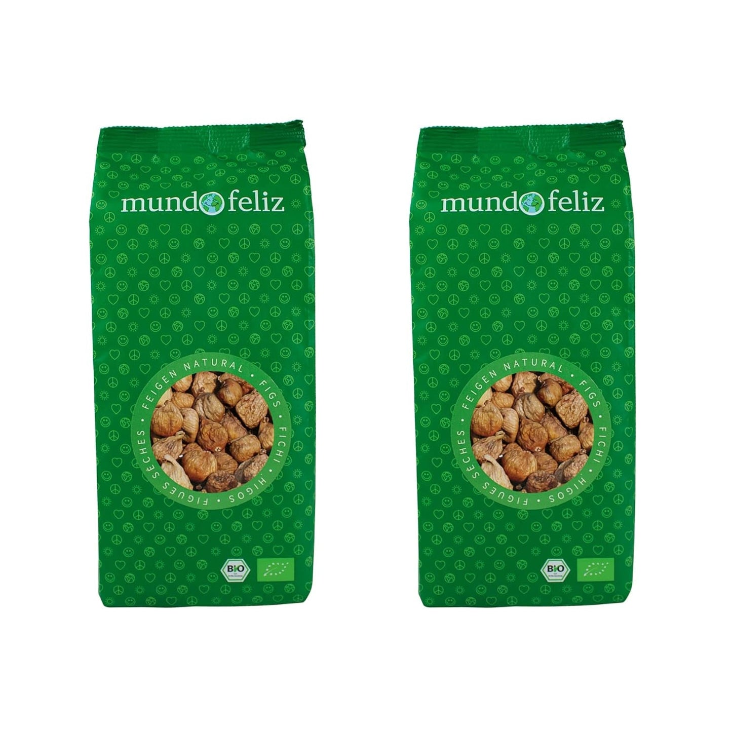 Mundo Feliz Suszone figi z upraw ekologicznych, 2 x 500g suszonych produktów Naty Shop Domyślny tytuł