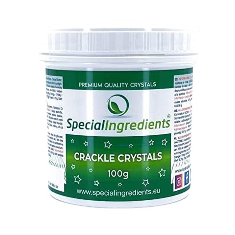 Składniki specjalne Crackle Crystals Crackle 500g Najwyższa jakość, bez GMO, idealna do ciast, słodyczy i lodów Naty Shop Pasta cukrowa 100G