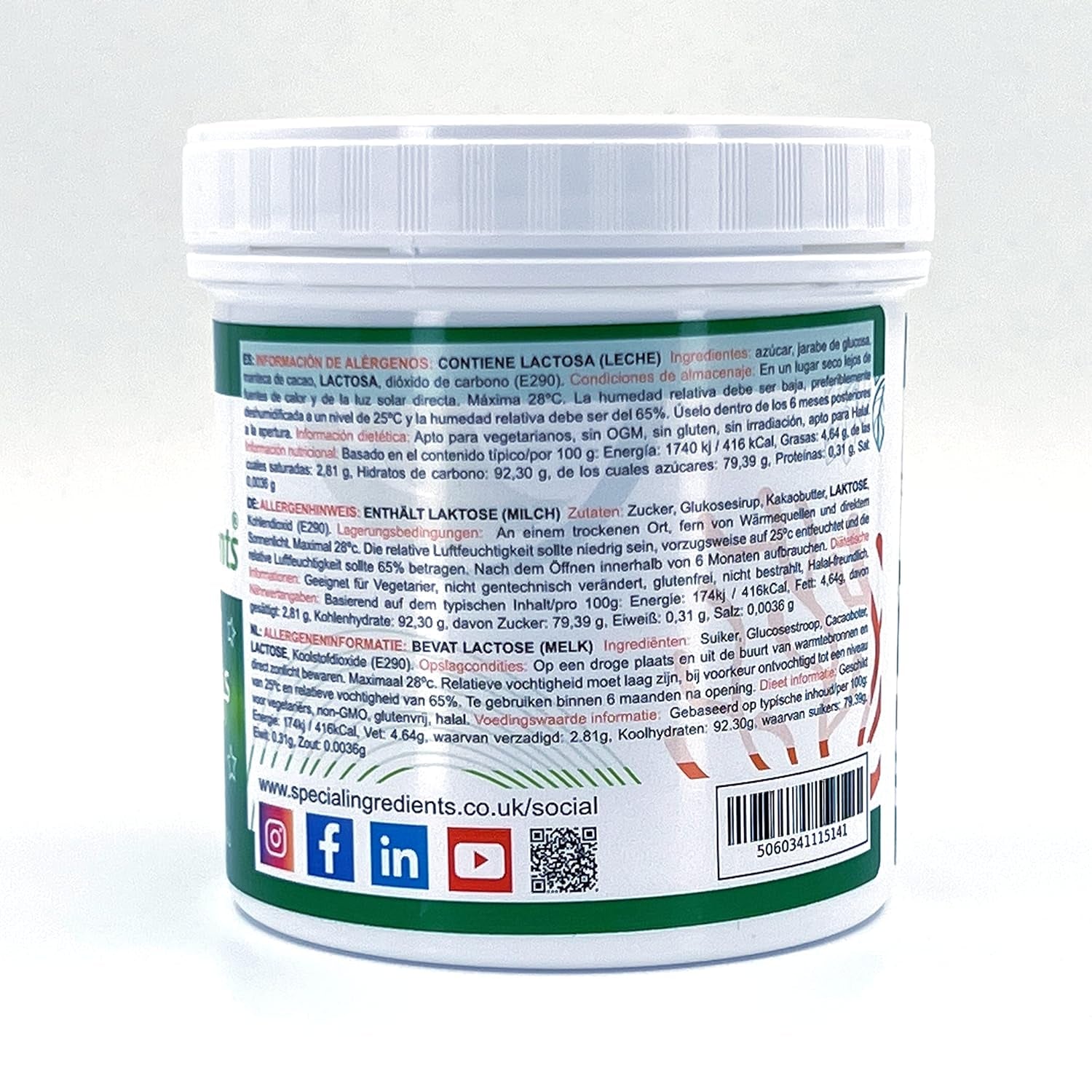 Składniki specjalne Crackle Crystals Crackle 500g Najwyższa jakość, bez GMO, idealna do ciast, słodyczy i lodów Pasta cukrowa Naty Shop