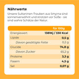 Rodzynki Sułtanki 1kg | Smyrna Rodzynka | Sułtanki suszone rodzynki z Izmiru | 100% pochodzenia tureckiego | Wysokiej jakości przekąski | w Błonnik z suszonych winogron | Naty Kup produkty suszone