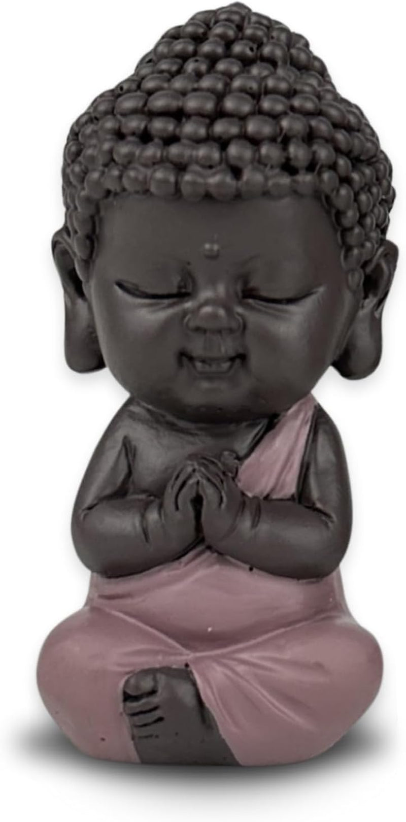 Różowa statuetka Togi Małego Buddy - inspirująca i radosna figurka - pozytywne skupienie na talizmanie - uroczy i duchowy pomysł na prezent - wys. 7 cm - statuetki i rzeźby Zen'Light Domyślny tytuł sklepu Naty