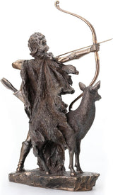 Brązowa statua bogini łowów oraz dzikie statuetki i rzeźby Naty Shop