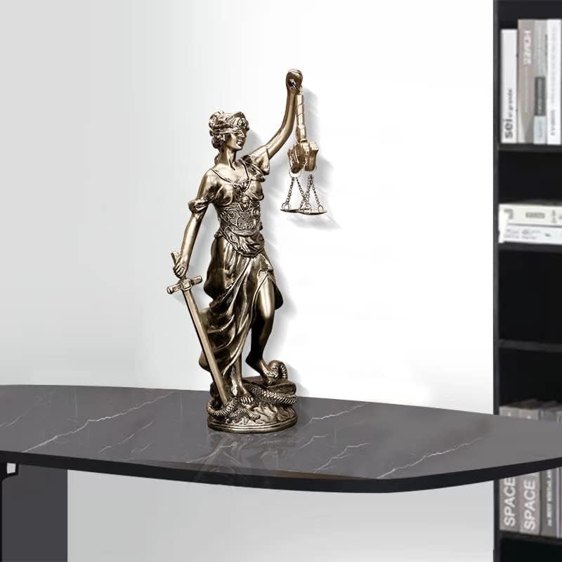 Statua Sprawiedliwości Lady 30,5 cm Statua Sprawiedliwości Sprawiedliwości Bogini Sprawiedliwości Rzeźba Grecko-Rzymski Anioł Sprawiedliwości Niewidome Posągi Do Wystrój Posągi i Rzeźby Naty Shop