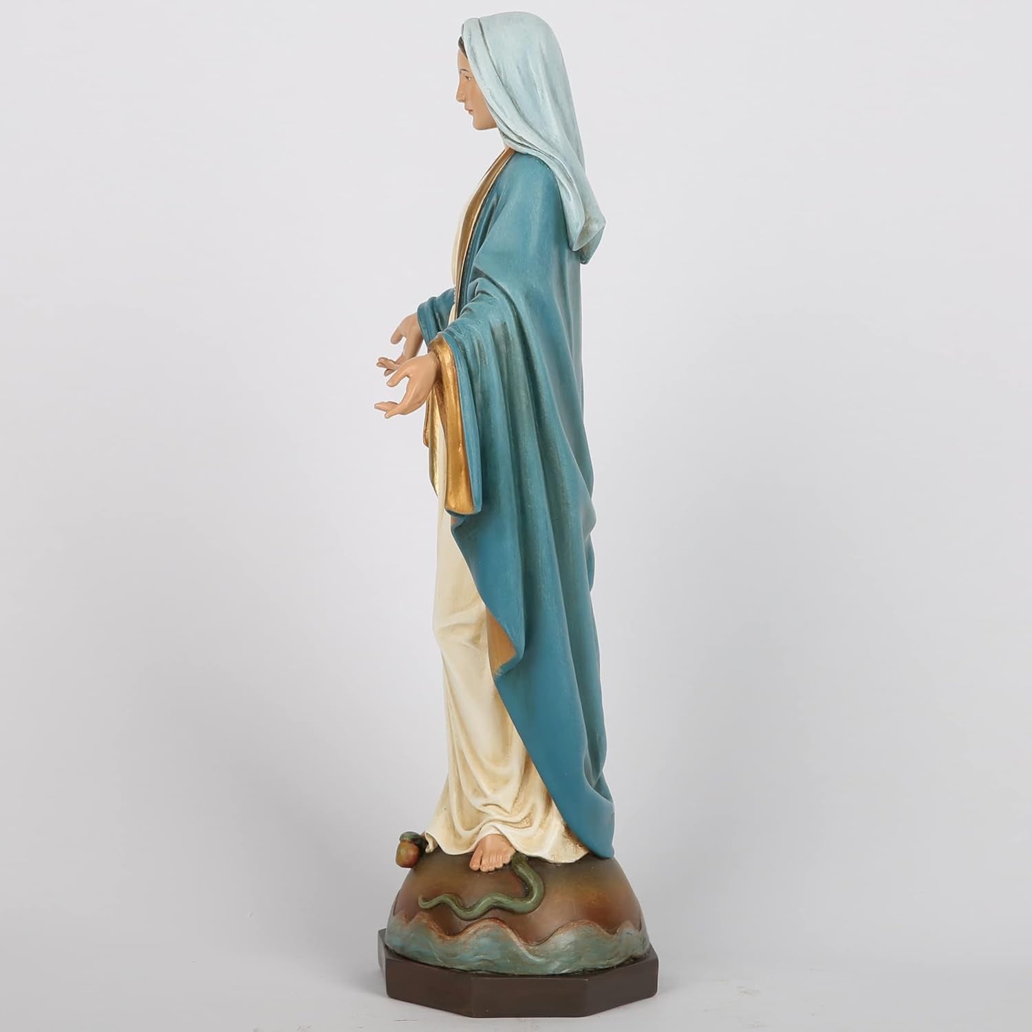 BC Katolicka Statua Matki Bożej Łaskawej Dziewica Maryja Ołtarz Figura Religijny prezent dla Matki Katolickiej Dekoracje domu Wysokość 34,3 cm Ręcznie malowane przez Buildclassic (eleganckie) Naty Shop Posągi i rzeźby