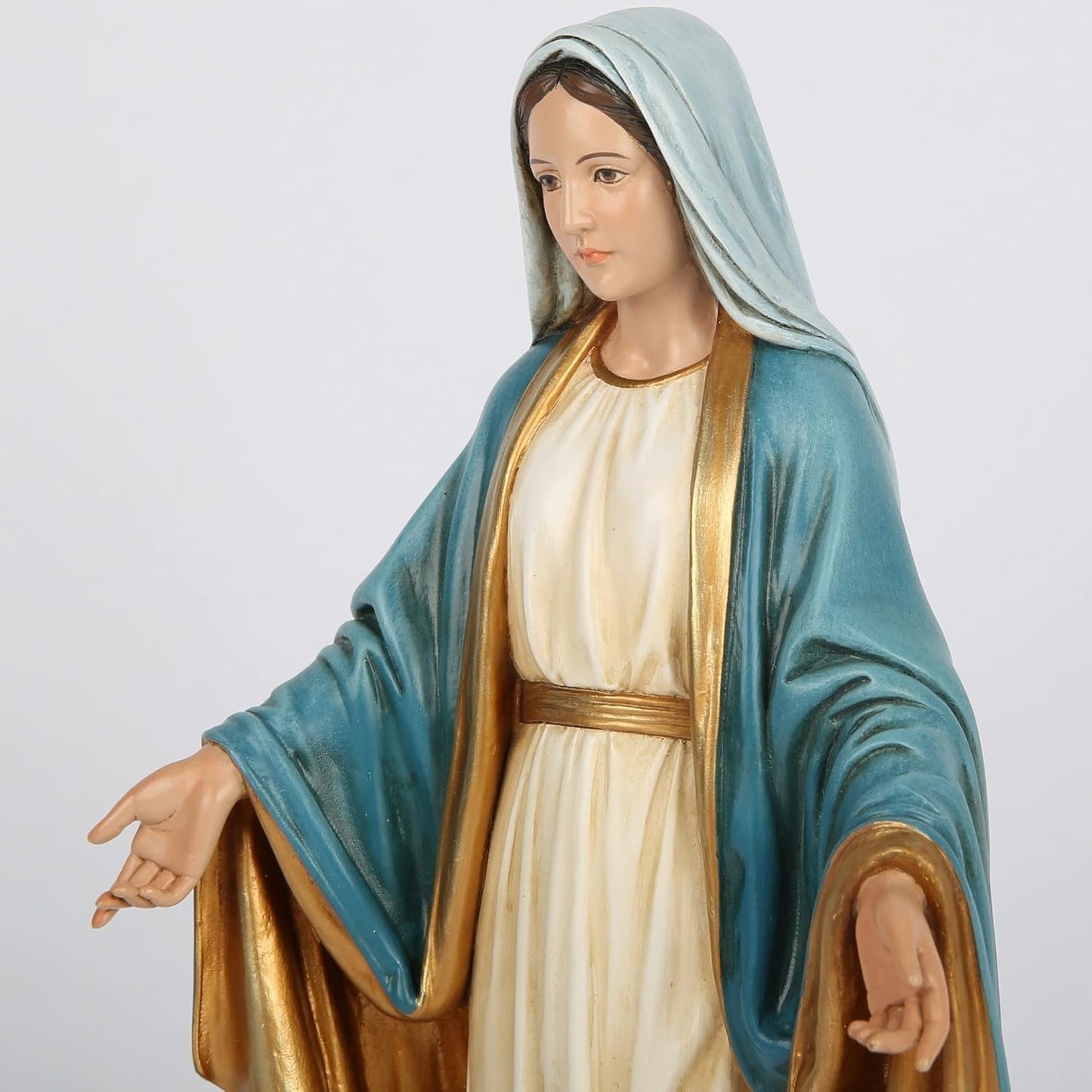 BC Katolicka Statua Matki Bożej Łaskawej Dziewica Maryja Ołtarz Figura Religijny prezent dla Matki Katolickiej Dekoracje domu Wysokość 34,3 cm Ręcznie malowane przez Buildclassic (eleganckie) Naty Shop Posągi i rzeźby