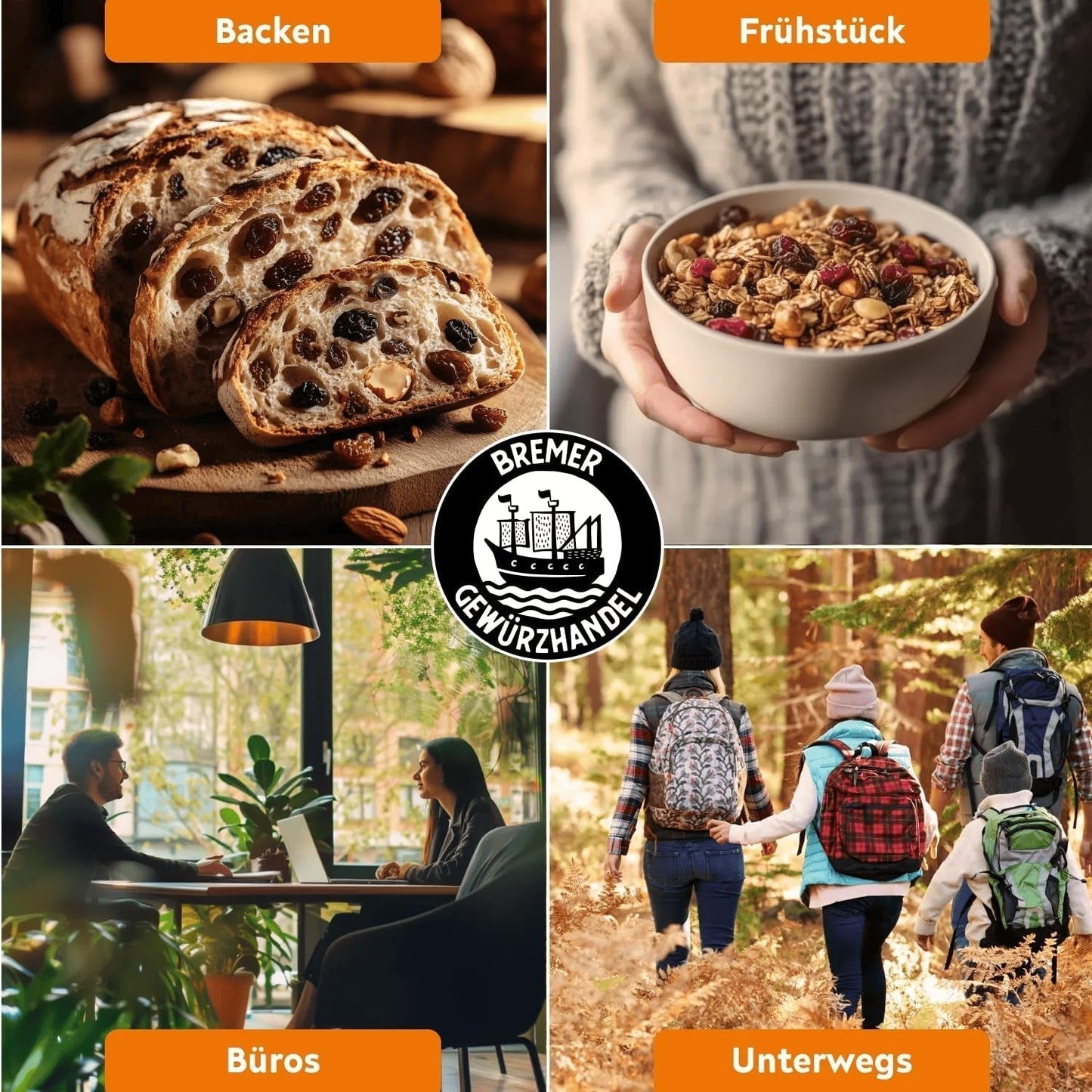 Winogrona Bremer Gewürzhandel, suszone, niesiarkowane i bez dodatku cukru, 1kg Produkty suszone Naty Shop