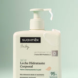 Suavinex, Syndet szampon dla dzieci do skóry i włosów, bez mydła, 750ml + nawilżający balsam do ciała, 750ml, odpowiedni dla skóry wrażliwej i noworodka, zawierający 90%-93% składników naturalnych. Dzieci - Sklep z kąpielami i pielęgnacją skóry Naty Shop