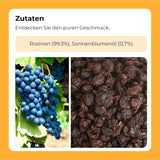 Fioletowe czarne sułtanki 1 kg | Suszone winogrona | Bez nasion i bez cukru | produkty bez inżynierii genetycznej | Odpowiedni dla wegetarian i wegan | Idealny do łączenia z odwodnionymi produktami czekoladowymi Naty Shop