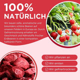 Letnie truskawki liofilizowane - opakowanie 5 szt. - bez cukru, w 100% naturalne, pyszne chrupiące przekąski dla dzieci i dorosłych, idealne do płatków śniadaniowych i lunchboxów (55g) Produkty suszone Naty Shop