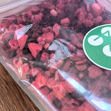 Mieszanka owoców liofilizowanych Super Berries | XL 300g Suszone owoce bez cukru | Suszone owoce | Suszone owoce Liofilizowane Truskawki Maliny Borówki Liofilizowane ZingyZoo Produkty suszone Naty Shop