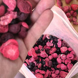 Mieszanka owoców liofilizowanych Super Berries | XL 300g Suszone owoce bez cukru | Suszone owoce | Suszone owoce Liofilizowane Truskawki Maliny Borówki Liofilizowane ZingyZoo Produkty suszone Naty Shop