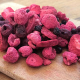 Mieszanka owoców liofilizowanych Super Berries | XL 300g Suszone owoce bez cukru | Suszone owoce | Suszone owoce Liofilizowane Truskawki Maliny Borówki Liofilizowane ZingyZoo Produkty suszone Naty Shop