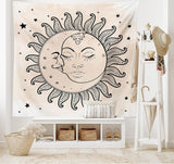 Gobelin abakuhaus wanderlust mapa świata zwierząt rysunki Strona główna - Akcesoria i dekoracje Naty Shop grafitowo-szary tan 230L X 140B Cm