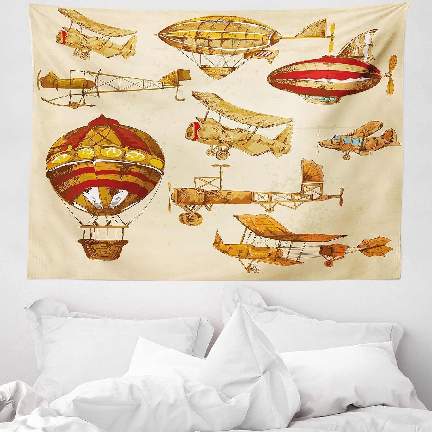 Gobelin abakuhaus wanderlust zwierzęca mapa świata kreskówek - Naty Shop
