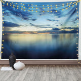 Gobelin abakuhaus wanderlust zwierząt mapa świata rysunki Strona główna - Akcesoria i dekoracje Naty Shop Niebieski 230L X 140B Cm