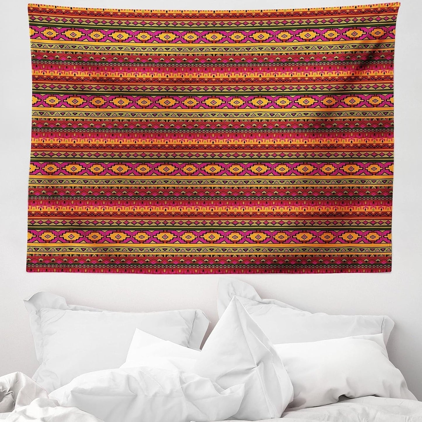 Gobelin abakuhaus wanderlust zwierzęca mapa świata rysunki Strona główna - Akcesoria i dekoracje Naty Shop Ciemnoczerwony pomarańczowy 150L X 110B Cm