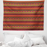 Gobelin abakuhaus wanderlust zwierzęca mapa świata rysunki Strona główna - Akcesoria i dekoracje Naty Shop Ciemnoczerwony pomarańczowy 150L X 110B Cm