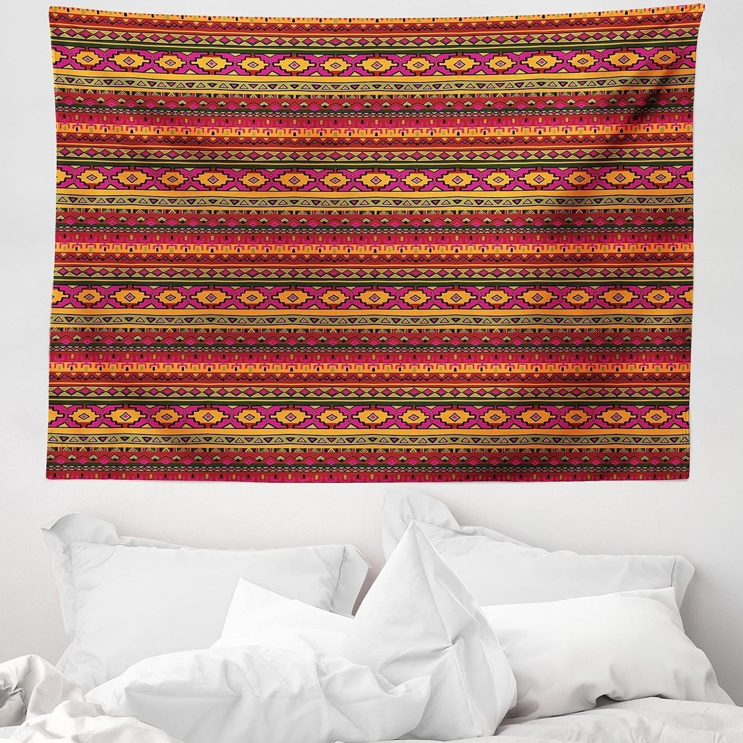 Gobelin abakuhaus wanderlust zwierzęca mapa świata rysunki Strona główna - Akcesoria i dekoracje Naty Shop Ciemnoczerwony pomarańczowy 150L X 110B Cm