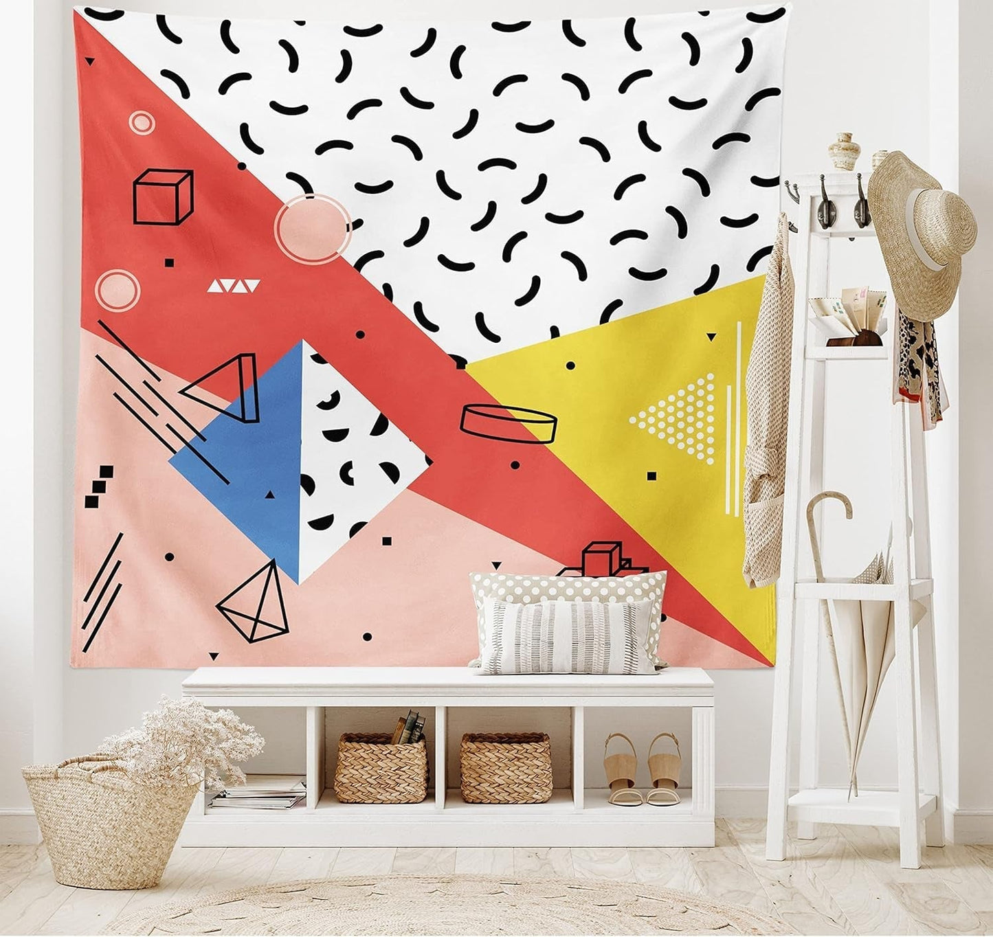 Gobelin abakuhaus wanderlust zwierzęca mapa świata kreskówek - Naty Shop