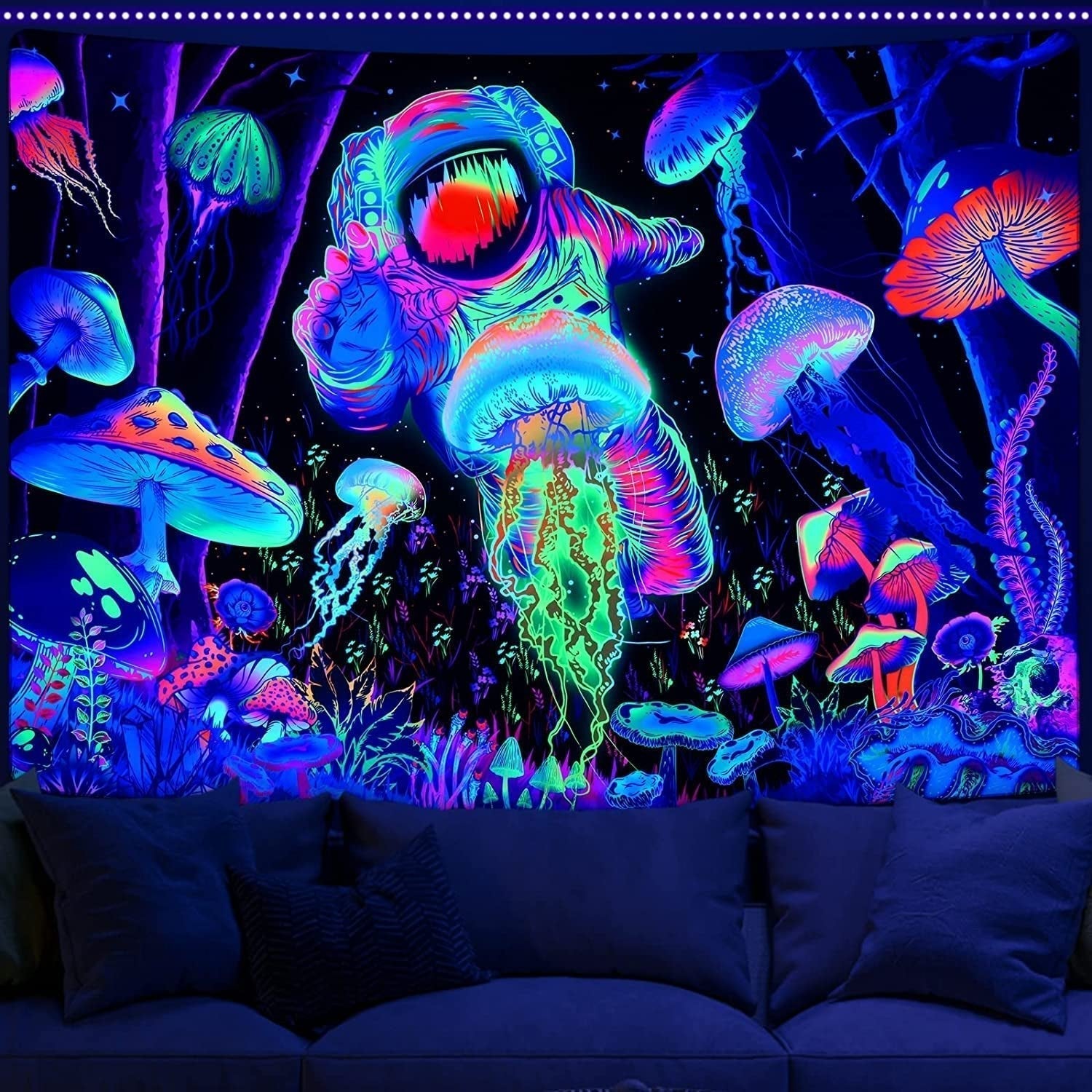 Gobelin alishomtll czarny jasny abstrakcyjny obraz na ścianę Strona główna - Akcesoria i dekoracje Naty Shop Multi 150L X 130B Cm