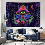 Gobelin alishomtll fluorescencyjny grzyb czarny jasny mandala Strona główna - Akcesoria i dekoracje Naty Shop