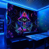 Gobelin alishomtll fluorescencyjny grzyb czarny jasny mandala Strona główna - Akcesoria i dekoracje Naty Shop