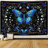 Gobelin alishomtll motyl faza księżyca kwiatowy stokrotka czarny Strona główna - Akcesoria i dekoracje Naty Shop Multi 210L X 150B Cm